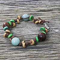 Jade beaded bracelet Nature s Embrace Thailand