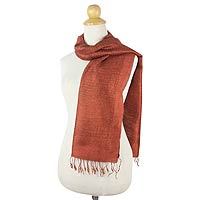 Silk scarf,