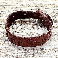 Leather wristband bracelet,