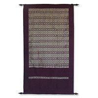 Silk wall hanging,