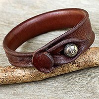 Leather wristband bracelet,