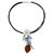 Pearl choker, 'White Blossom' - Unique Pearl and Leather Choker (image 2b) thumbail