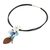 Pearl choker, 'White Blossom' - Unique Pearl and Leather Choker (image 2c) thumbail
