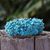 Beaded stretch bracelet, 'Beauty in Blue' - Turquoise Stretch Bracelet thumbail