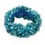 Beaded stretch bracelet, 'Beauty in Blue' - Turquoise Stretch Bracelet (image 2a) thumbail