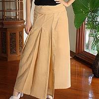 Cotton wrap around skirt,