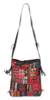 Cotton shoulder bag, 'Hill Tribe Patchwork' - Artisan Crafted Red Cotton Shoulder Bag (image 2a) thumbail