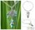 Turquoise Y necklace, 'Floral Radiance' - Turquoise Y necklace thumbail