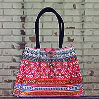 Cotton handbag Bright Hmong Kaleidoscope Thailand