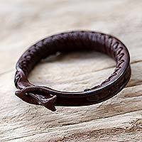 Leather wristband bracelet,