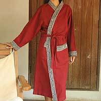 Cotton robe,