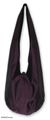 Silk and cotton shoulder bag, 'Hill Tribe Plum Chic' - Silk and cotton shoulder bag (image 2a) thumbail