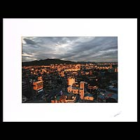 'Sunset over the City' - Cheongju City Korean Cityscape Color Photo