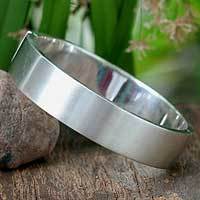Sterling silver bangle bracelet,