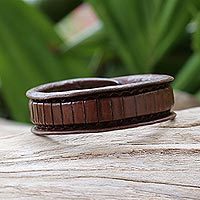 Leather wristband bracelet,