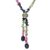 Tourmaline strand necklace, 'Color Spectrum' - Tourmaline strand necklace (image 2e) thumbail