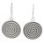Sterling silver dangle earrings, 'Hypnotized' - Hill Tribe Sterling Silver Dangle Earrings (image 2a) thumbail