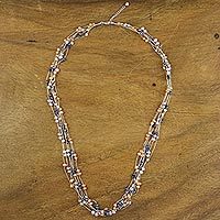 Pearl strand necklace,