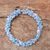 Pearl and aquamarine choker, 'Sensation' - Beaded Aquamarine Necklace from Thailand (image 2b) thumbail