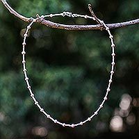 Pearl strand necklace,