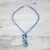 Pearl pendant necklace, 'Fascination' - Handcrafted Pearl and Calcite Necklace (image 2b) thumbail