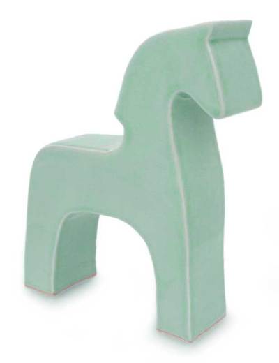 Celadon ceramic sculpture