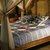 Cotton bedspread, 'Indigo Cross' (twin) - Handcrafted Cotton Bedspread (Twin) thumbail