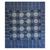 Cotton bedspread, 'Indigo Cross' (twin) - Handcrafted Cotton Bedspread (Twin) (image 2a) thumbail