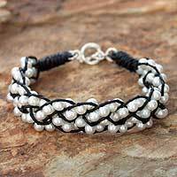 Pearl wristband bracelet,