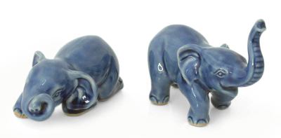 Celadon Ceramic Figurines (Pair)