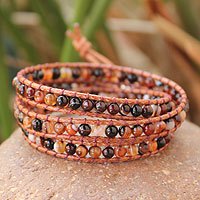 Jasper wrap bracelet,