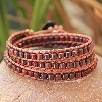Jasper wrap bracelet,