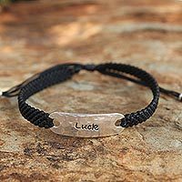 Silver accent wristband bracelet,