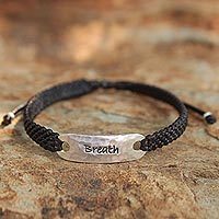 Silver accent wristband bracelet,