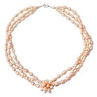 Cultured pearl strand necklace,