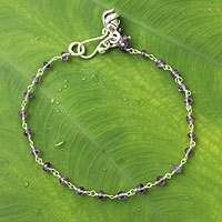 Amethyst floral bracelet,