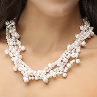 Pearl strand necklace,