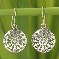 Featured review for Sterling silver dangle earrings, Starry Sky