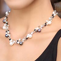 Featured review for Cultured pearl choker, A Spark of Romance