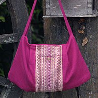 Cotton shoulder bag,