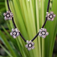 Silver choker,