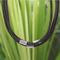 Silver accent choker,
