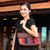Leather accent cotton shoulder bag, 'Chiang Mai Coffee' - Leather Accent Cotton Shoulder Bag thumbail