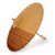 Cotton parasol, 'Golden Thai Blessing' - Artisan Crafted Cotton and Bamboo Parasol from Thailand (image 2a) thumbail