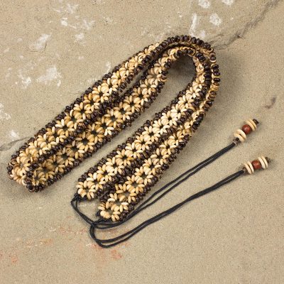 Coconut shell belt, Eco Blossom