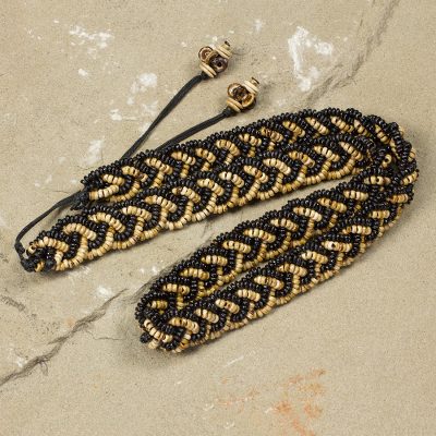Coconut shell belt, Eco Braid