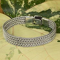 Men s sterling silver bracelet Distinction Thailand