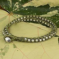 Braided wrap bracelet,