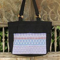 Cotton shoulder bag,