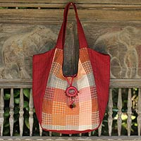 Cotton tote bag Red Bohemian Thailand